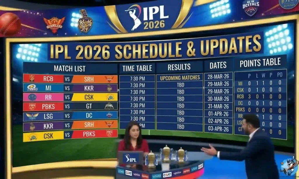 Popints Table IPL 2026 Points Table: Latest Standings, Team Rankings & Net Run Rate
