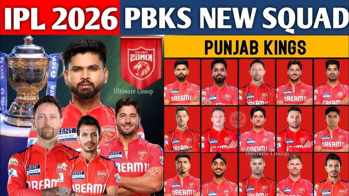 Punjab Kings Squad 2026