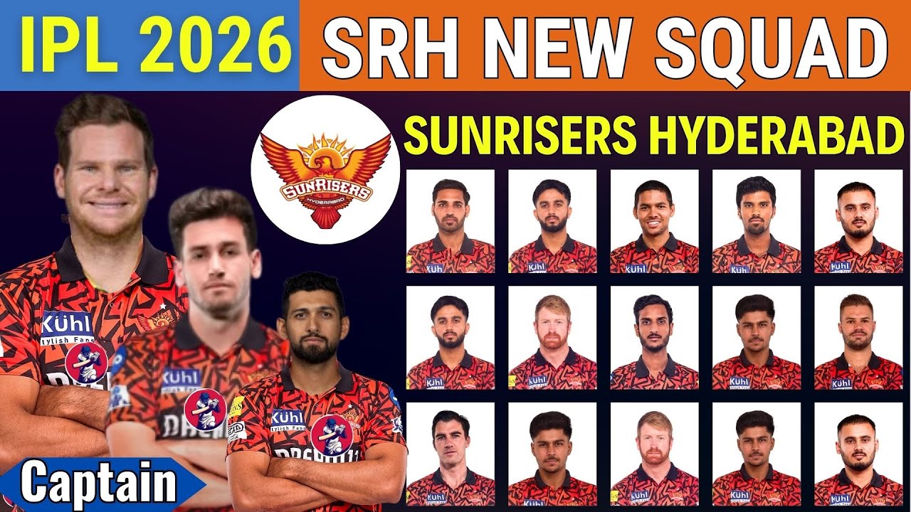 Sunrisers Hyderabad Squad 2026
